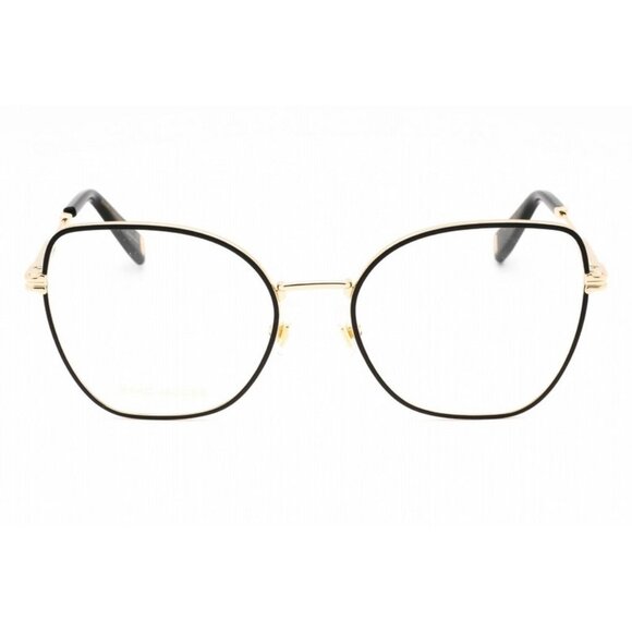 MARC JACOBS MJ1019-RHL-54 Women's Eyeglasses Gold Black Frame Demo Lens NEW